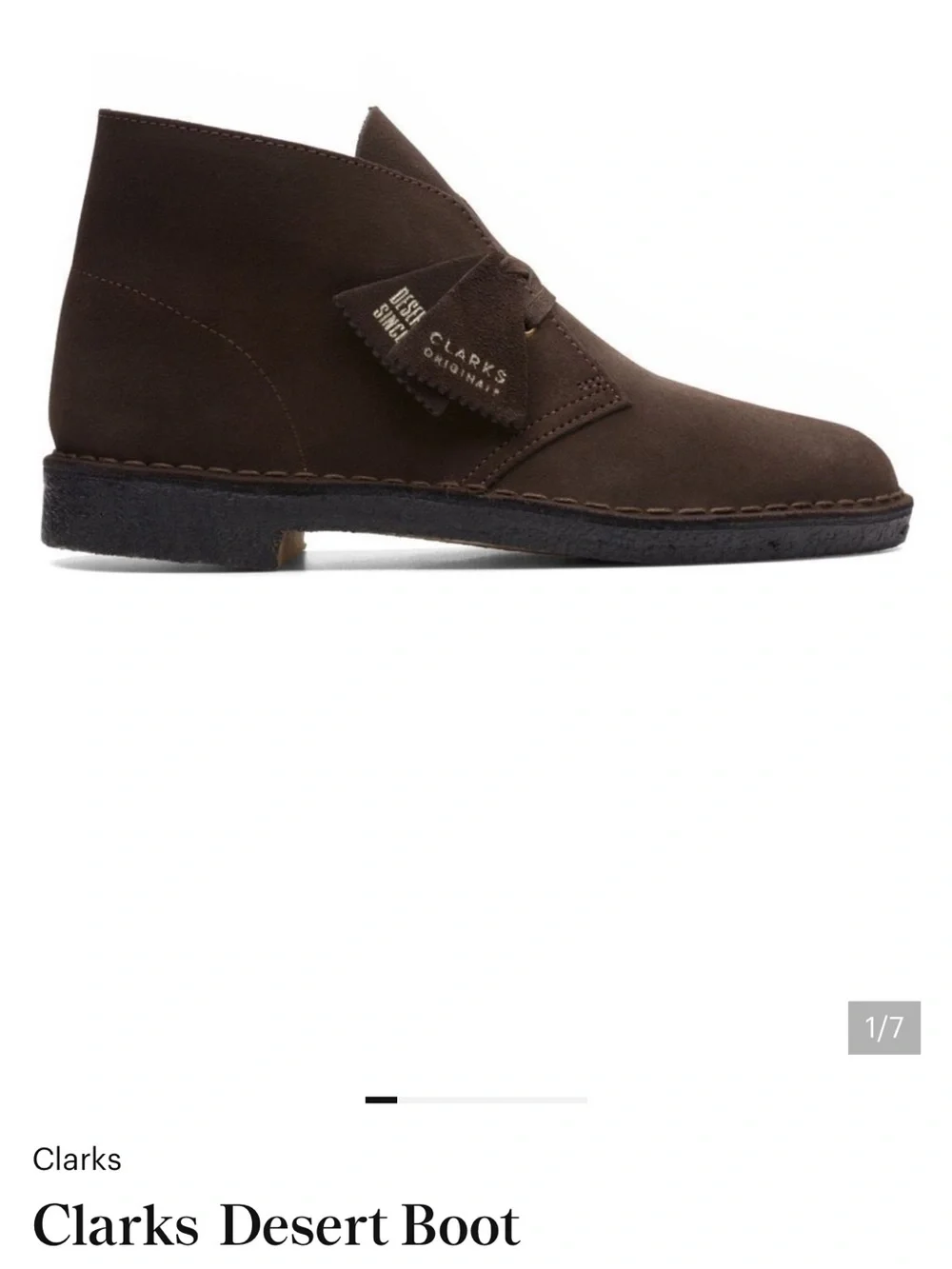 Clarks Brown Suede Desert Boots Chukka Original men’s 7 women’s 9